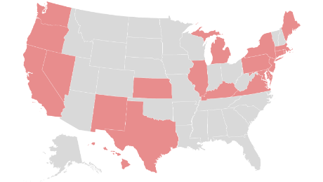 Estos son los estados que requieren que las personas usen máscaras cuando están en público