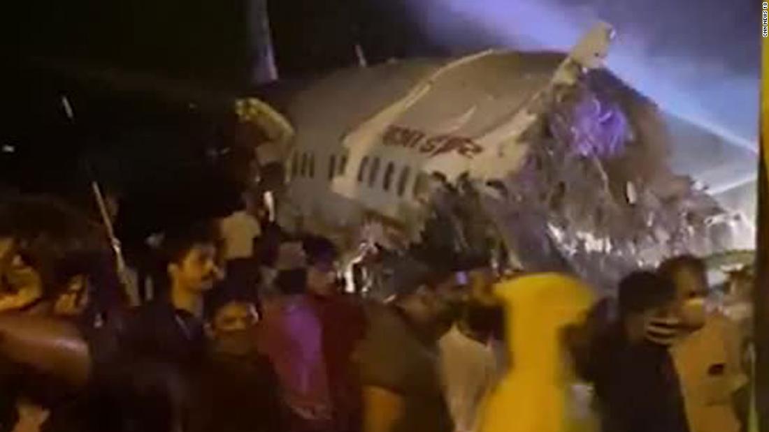 Plane overshoots runway and crashes in southern India