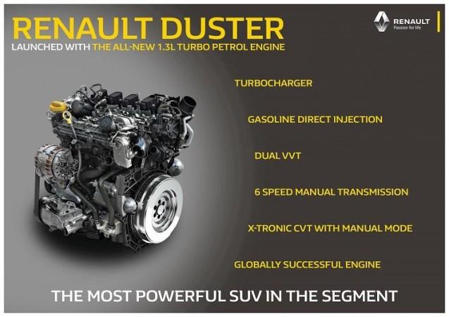 Motor de gasolina turbo de 1.3 litros Renault-Duster 2020